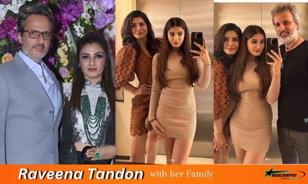 Raveena Tandon Family