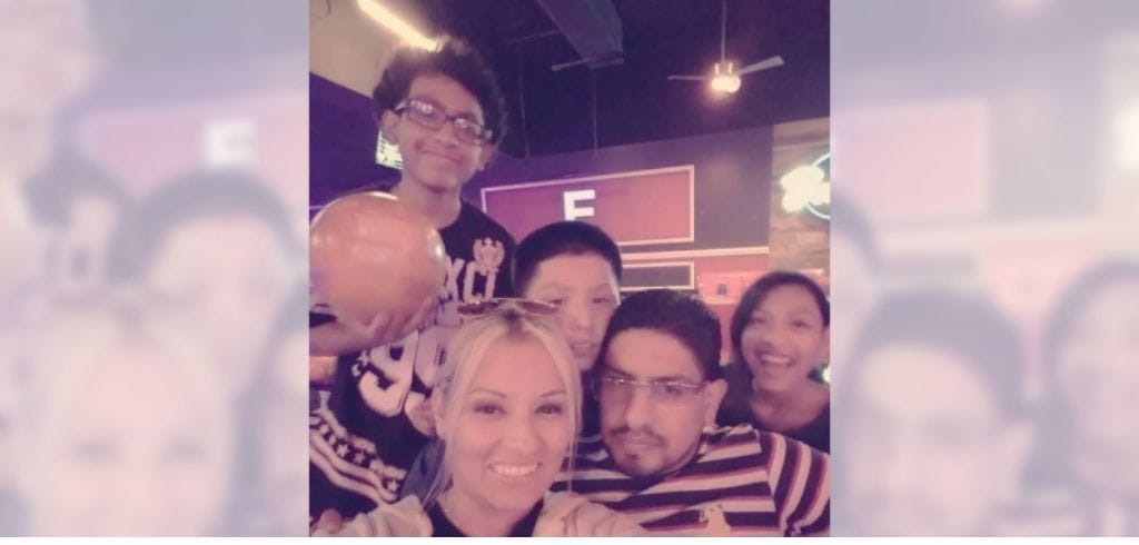 Ash Trevino with her family